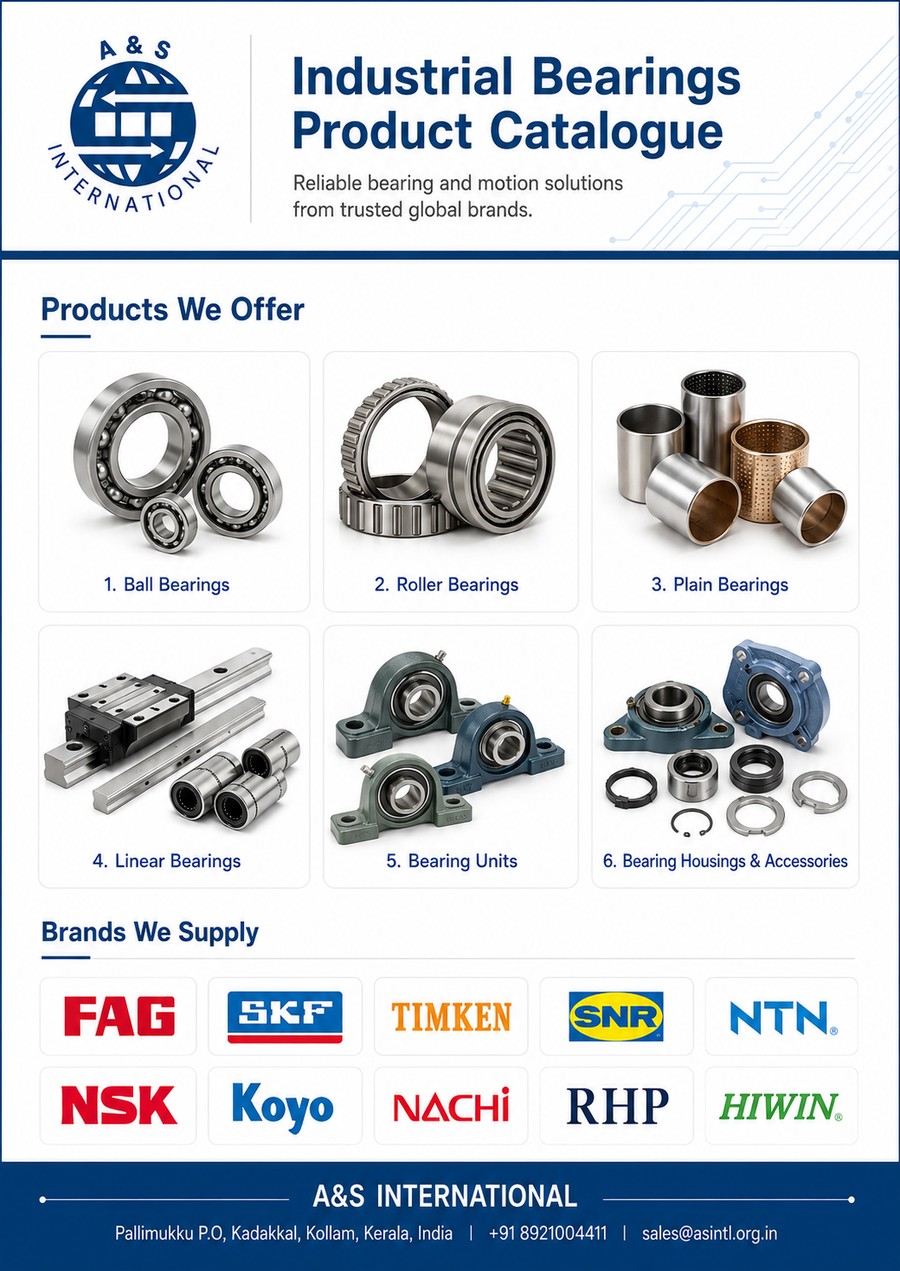 Industrial bearings catalogue cover